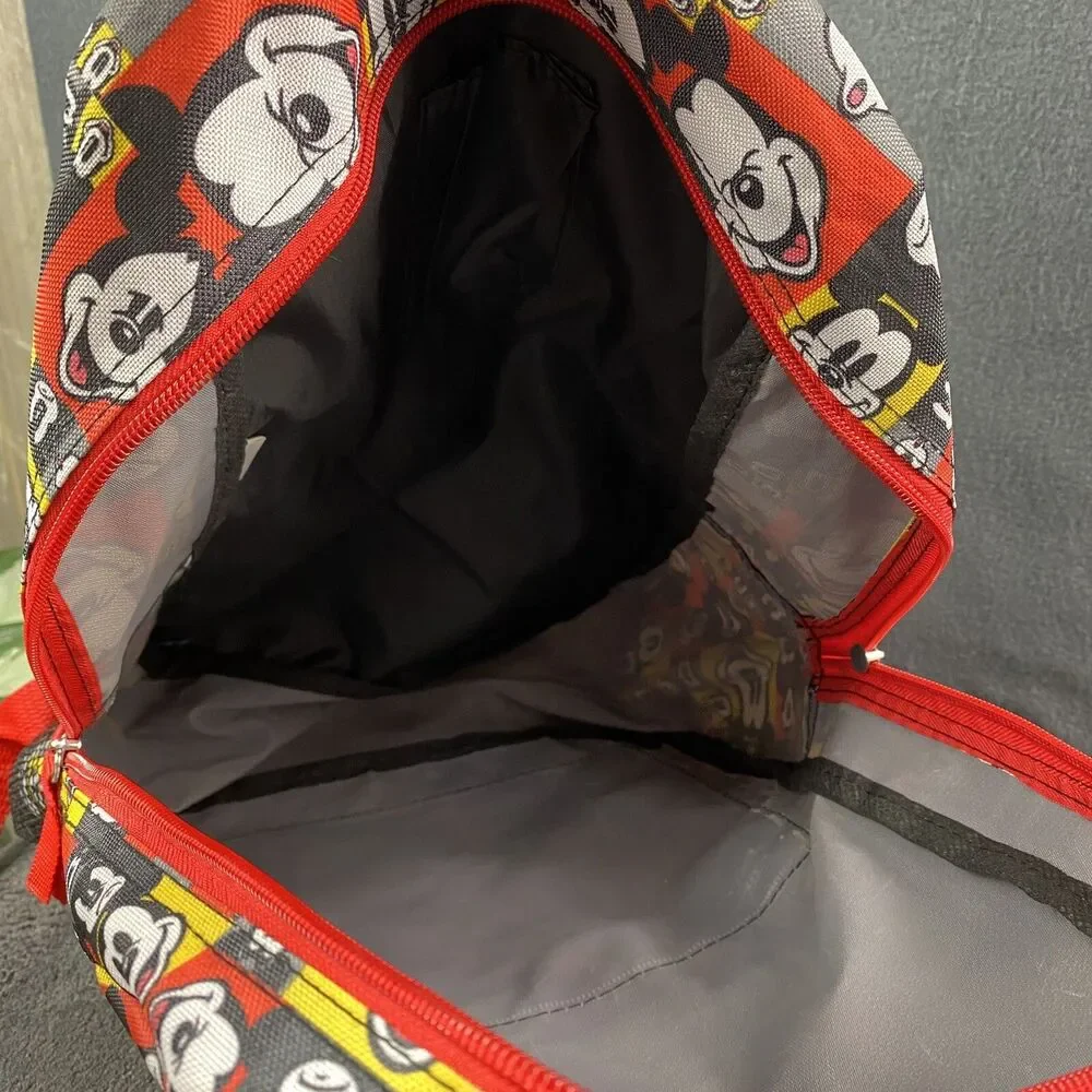 Walt Disney World Parks Mickey Mouse Backpack NWOT Colorful AOP Logo School Bag
